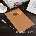 Benutzerdefinierte minimalistische Notebook Kraftpapierstich -Notebook